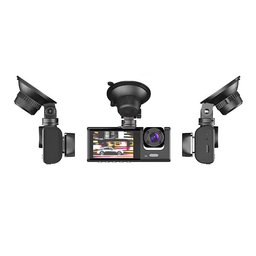 Camera Auto DVR Vehicle BlackBOX Dual Lens, Full HD 1080P, Unghi 170°, Ecran 2″, G-Sensor, Înregistrare în Buclă, Cameră Față + Spate