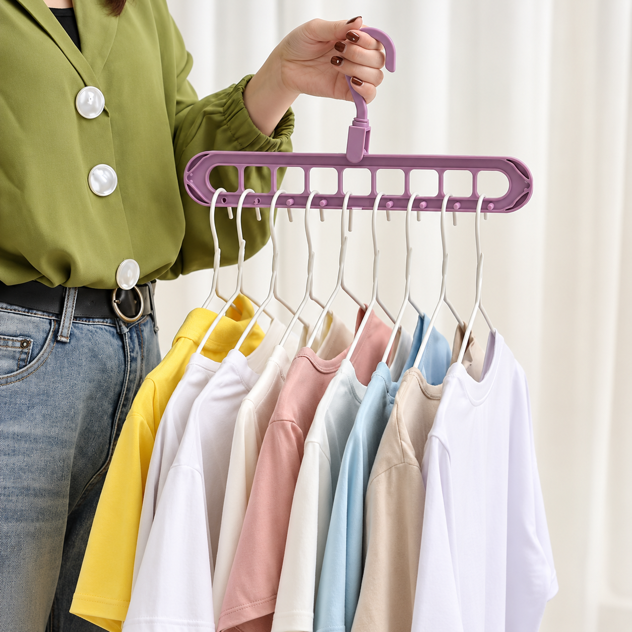 X5 Umeraș Inteligent – Organizator 9X pentru Dulap