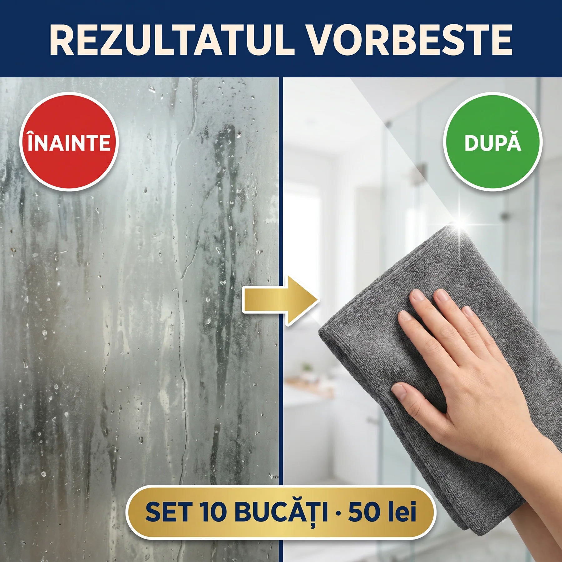 Lavete Magice din Microfibra - SET 10 Bucati