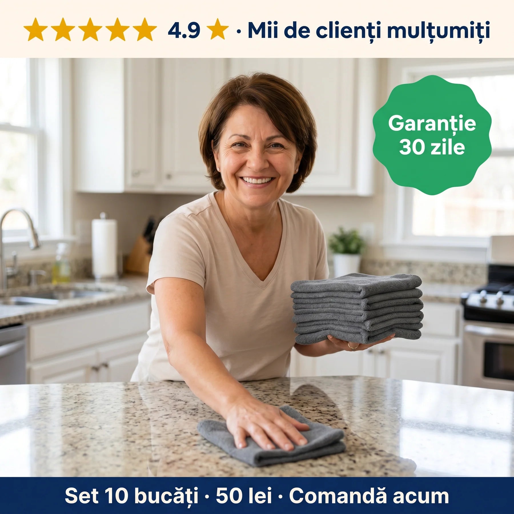 Lavete Magice din Microfibra - SET 10 Bucati